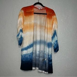 Chico’s Summer Romance Tie-Dye Cardigan.
